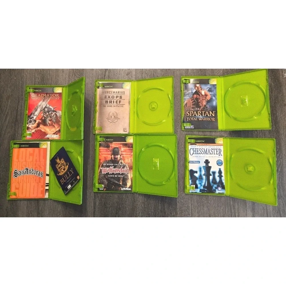 Lot of 21 Original Xbox Empty Game Cases & Cover Art (No Games)